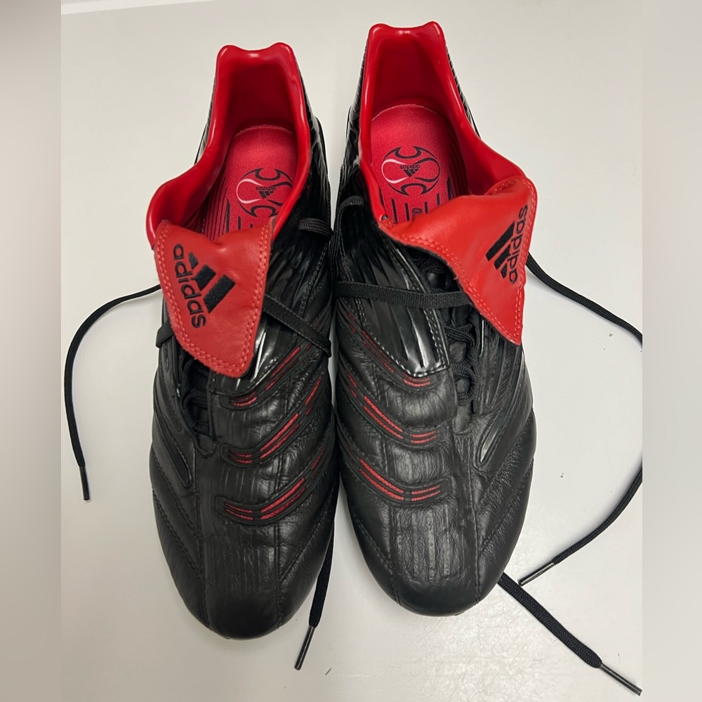 adidas Black and Red Men's Athletic Soccer Cleats